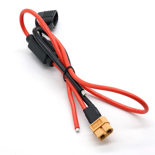 Kabel Silikon Kabel XT60 Plug Harness With Holder Holder Kanggo RC Lipo Battery Bisa Disesuaikan